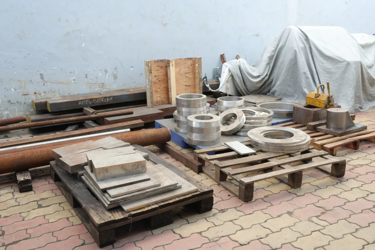 Shivam Precitech — Material yard